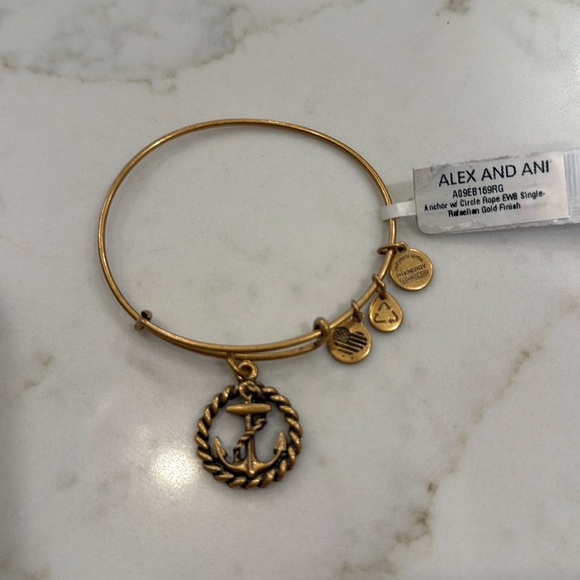 Alex and Ani Anchor charm bracelet - Picture 1 of 2